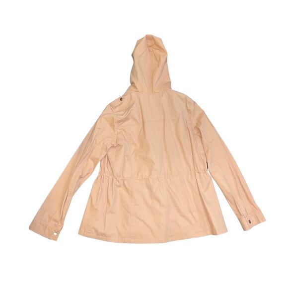 Forever 21 Mauve Hooded Jacket Trench Coat Plus Size 1X Fall Winter Utility NWT - Picture 2 of 5